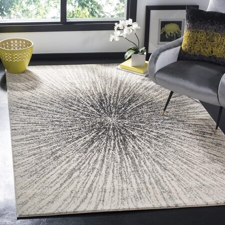 Safavieh Evoke Large Rectangle Area Rug, Black and Ivory - 10 x 14 ft. EVK228K-10
